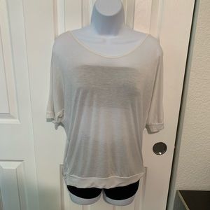 White Flowy Lightweight Sweater